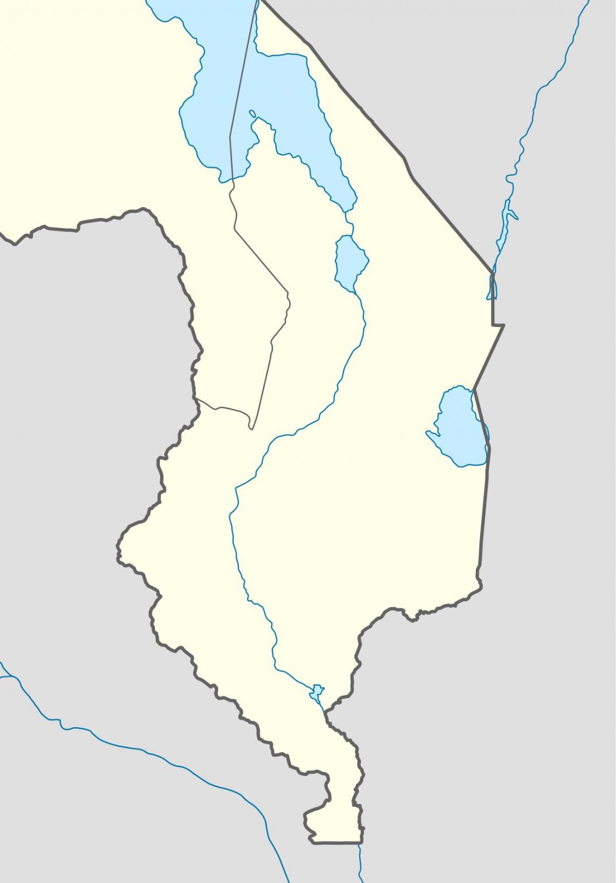 χάρτης του Μαλάουι ποτάμι
