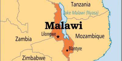 Χάρτη της χώρας Μαλάουι